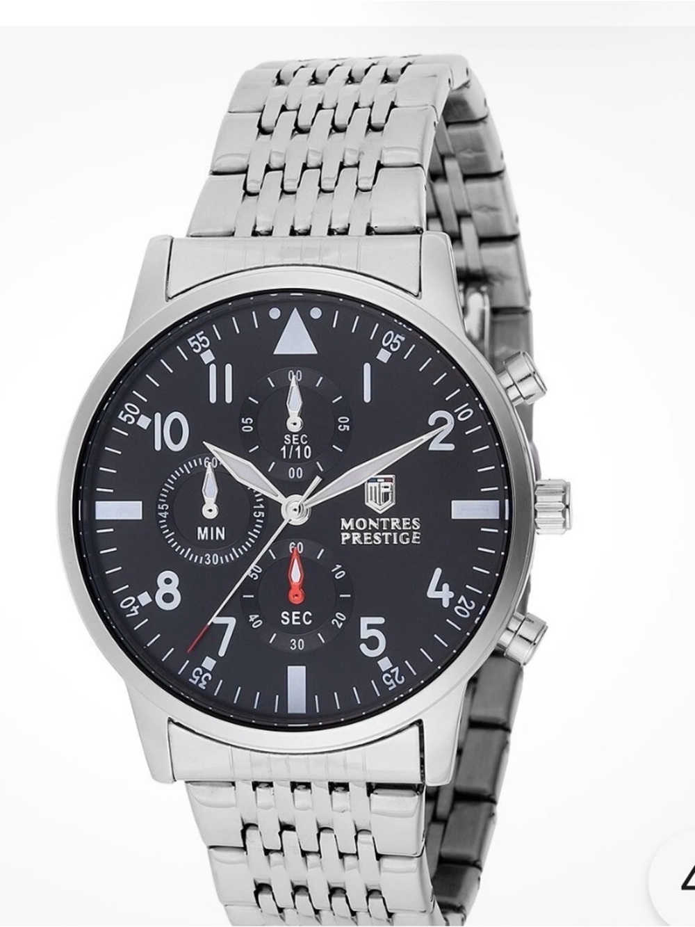 Invicta X Montres Prestige Pilot Silver/Black Men's Watch 42mm MPW-0076